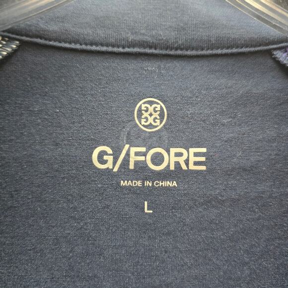 G/Fore Colorblock Luxe Staple Quarter Zip Golf Pullover Shirt Athletic Large - Picture 5 of 5